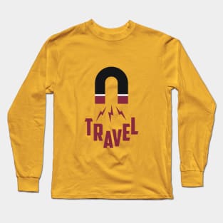 Wanderlust T Shirt TRAVEL MAGNETS  The best gift ideas for travelers shirt Long Sleeve T-Shirt